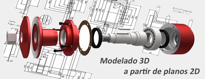 Servicio de modelado 3D a partir de un plano o boceto 2D. Pon tus proyectos en 3D. Diseo grfico 3D tcnico o artstico. Realizacin de figuras o logotipo personalizados  Infografa y modelado de recambios - piezas y herramientas industriales.