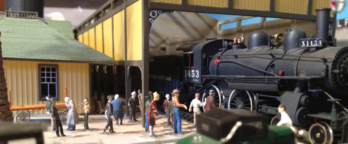 Modelismo estacion de tren miniaturas